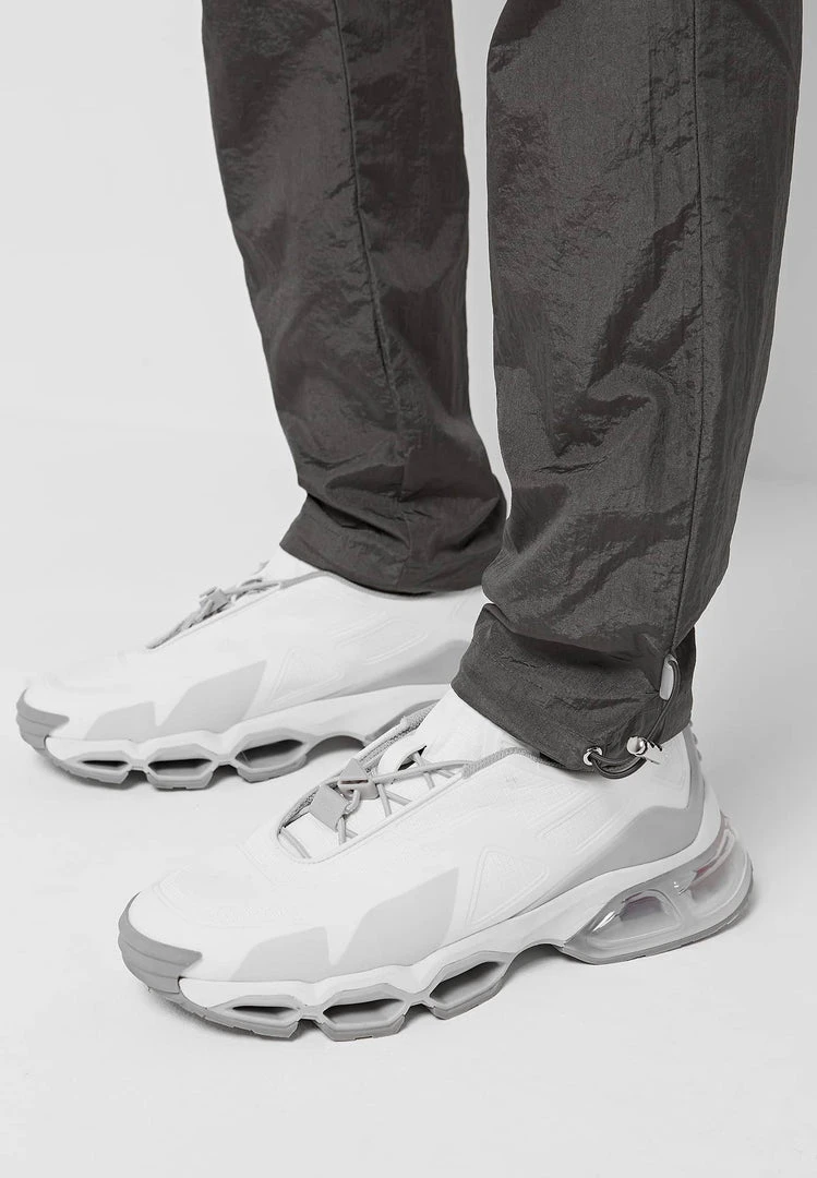 Man Casual Trousers Crinkled Nylon Pant - Grey