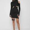Woman Dresses Cut Out Suspender Dress - Black