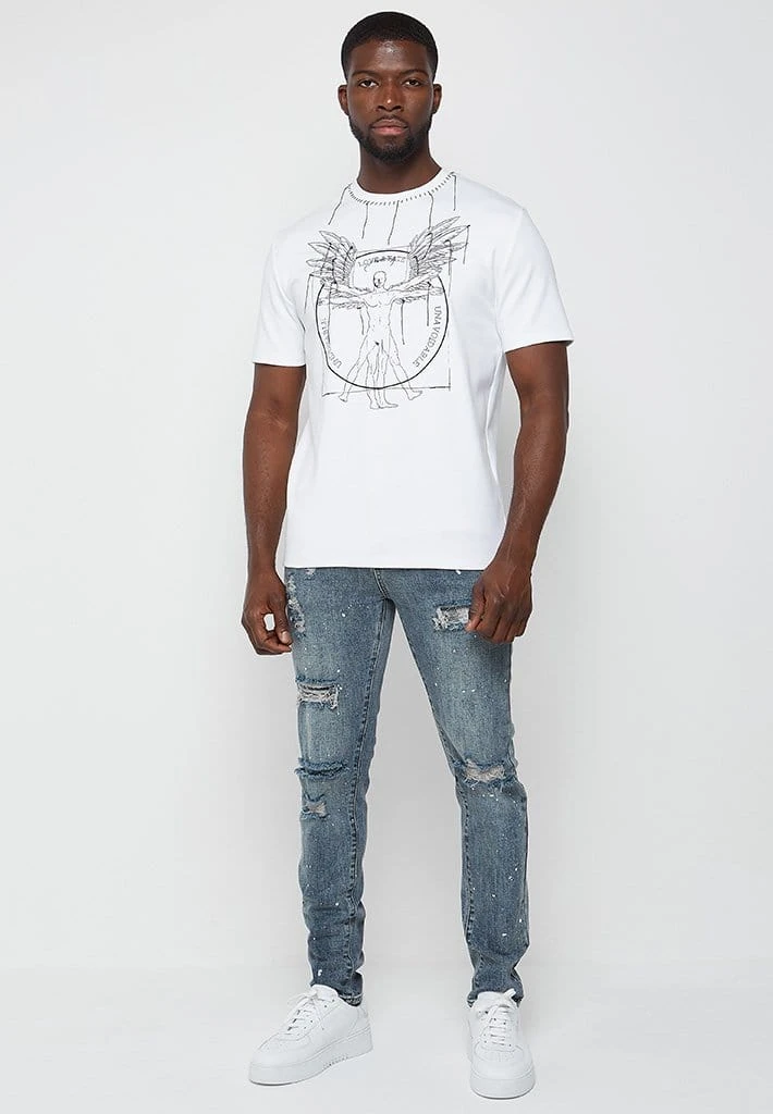 Man T-Shirts T-SHIRTS & TOPS Da Vinci T-Shirt - White