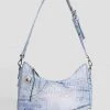 Woman Accessories Denim Print Shoulder Bag - Blue