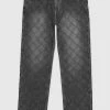 Man Denim Diamond Denim Jeans - Stonewash Black
