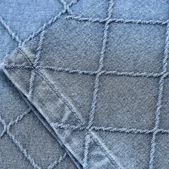 Man Denim Diamond Denim Jeans - Stonewash Blue