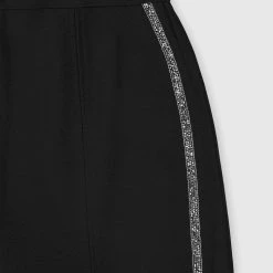 Woman Trousers Embellished Trousers - Black