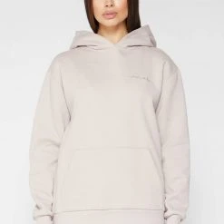 Woman Essential Essential Hoodie - Stone TRACKSUITS