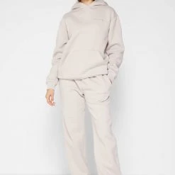 Woman Essential Essential Hoodie - Stone TRACKSUITS