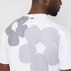 Man T-Shirts Flower Graphic T-Shirt - White