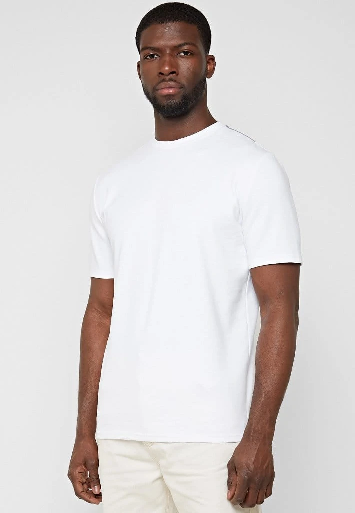 Man T-Shirts Flower Graphic T-Shirt - White