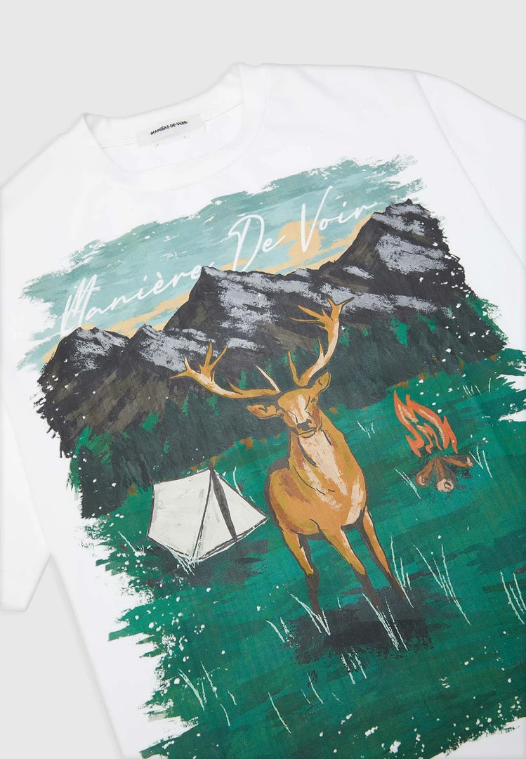 Man T-Shirts T-SHIRTS & TOPS Forest Graphic T-Shirt - White