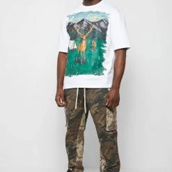 Man T-Shirts T-SHIRTS & TOPS Forest Graphic T-Shirt - White