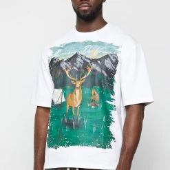 Man T-Shirts T-SHIRTS & TOPS Forest Graphic T-Shirt - White