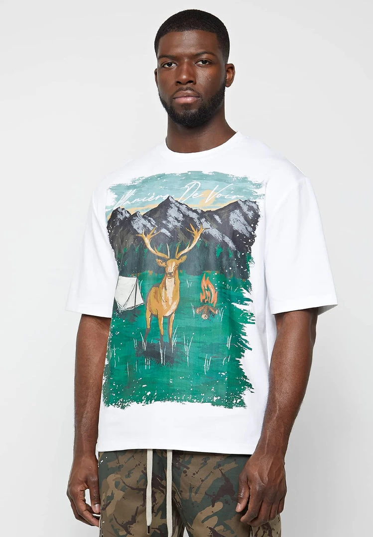 Man T-Shirts T-SHIRTS & TOPS Forest Graphic T-Shirt - White