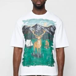 Man T-Shirts T-SHIRTS & TOPS Forest Graphic T-Shirt - White