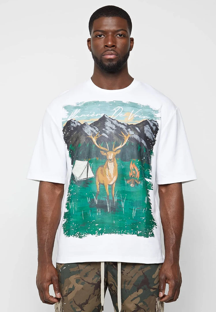 Man T-Shirts T-SHIRTS & TOPS Forest Graphic T-Shirt - White