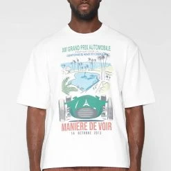 Man T-Shirts Grand Prix T-Shirt - Stone T-SHIRTS & TOPS