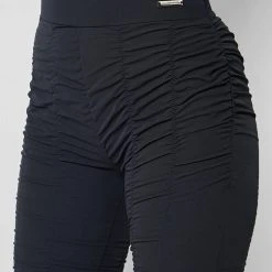 Woman Leggings High Waisted Ruched Leggings - Ink Blue