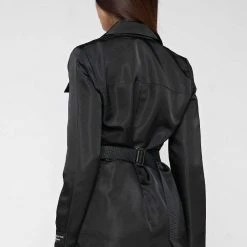 Woman Dresses High Shine Mesh Blazer Dress - Black