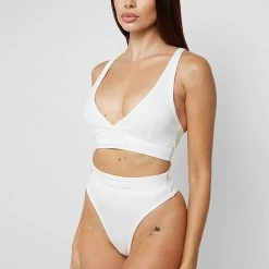 Woman Lingerie High Waist Thong - Off White