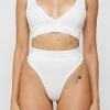 Woman Lingerie High Waist Thong - Off White
