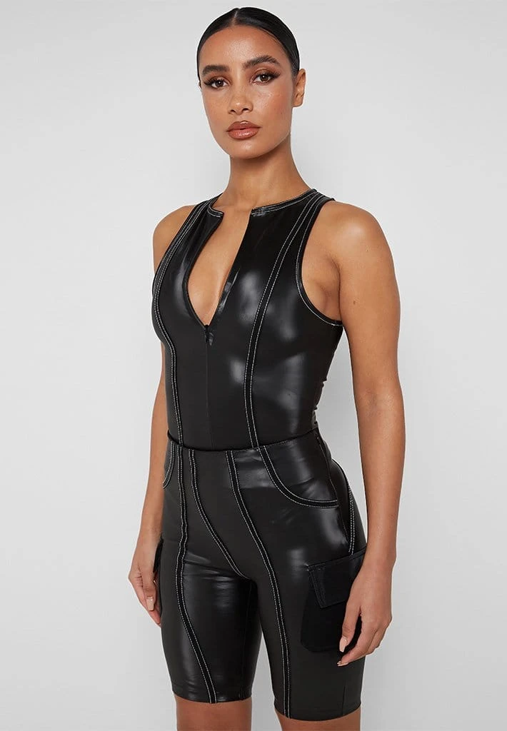 Woman Shorts High Waisted Cycling Shorts - Black CO-ORDS