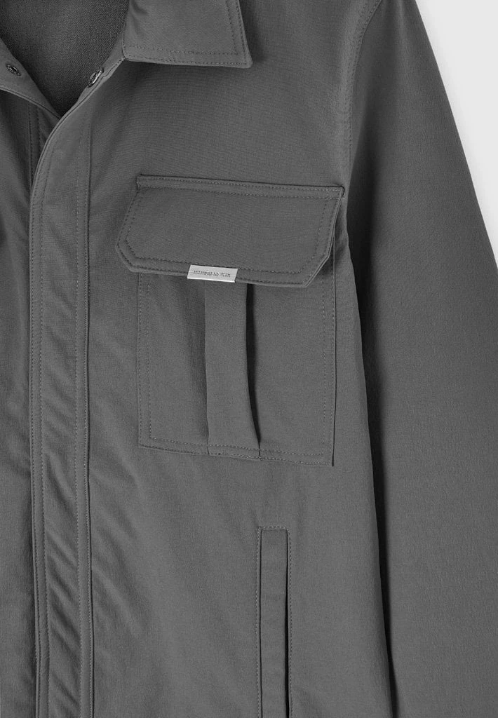 Man Jackets CO-ORDS Technical Cargo Jacket - Dark Grey