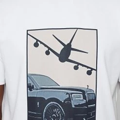 Man T-Shirts Jet Graphic T-Shirt - White