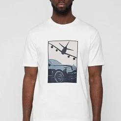 Man T-Shirts Jet Graphic T-Shirt - White