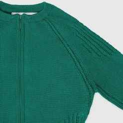 Woman Jumpsuits Knitted Contour Jumpsuit - Forest Green