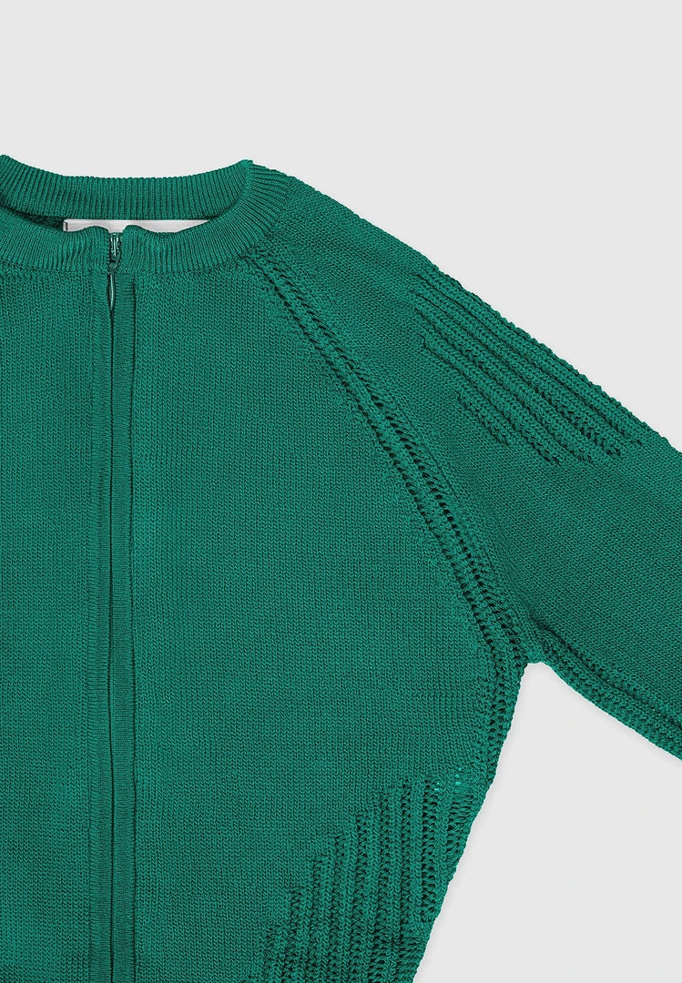 Woman Jumpsuits Knitted Contour Jumpsuit - Forest Green