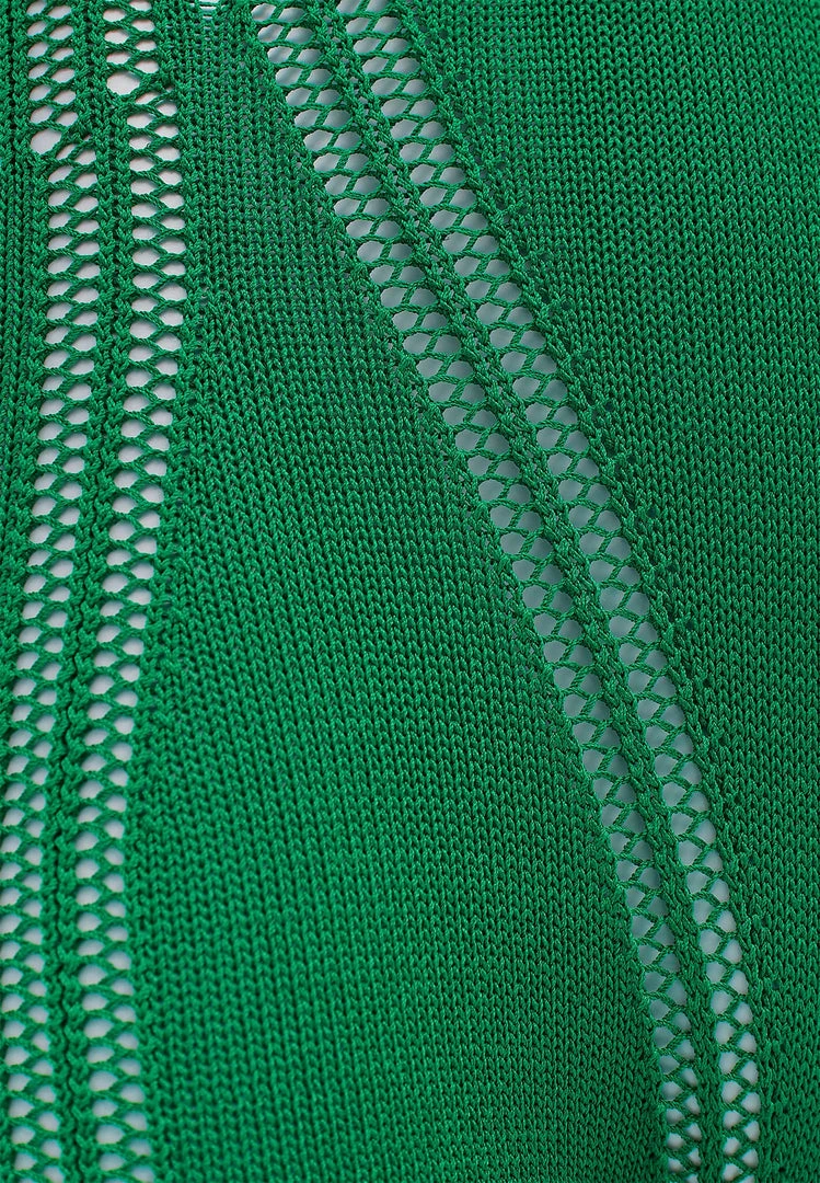 Woman Jumpsuits Knitted Contour Playsuit - Green