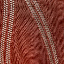 Woman Jumpsuits Knitted Contour Playsuit - Rust