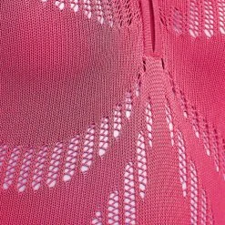 Woman Jumpsuits Knitted Contour Jumpsuit With Sleeves - Pink