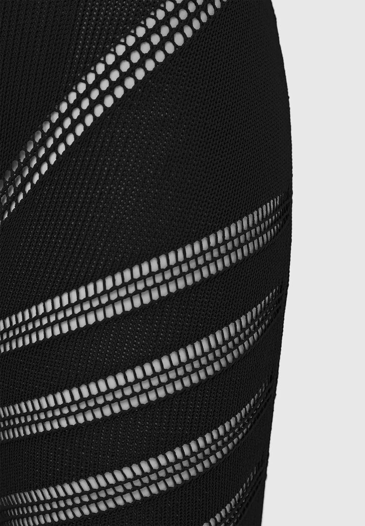 Woman Jumpsuits Knitted Contour Jumpsuit With Sleeves - Black JUMPSUITS & PLAYSUITS