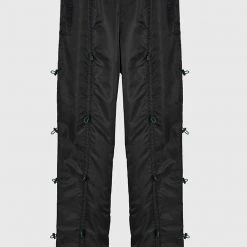 Man Casual Trousers CARGO PANTS Nylon Bungee Cargo Pant - Black / Green