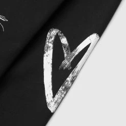 Man Hoodies Graffiti Hoodie - Black