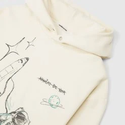 Man Hoodies Graffiti Hoodie - Cream