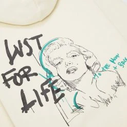 Man Hoodies Graffiti Hoodie - Cream