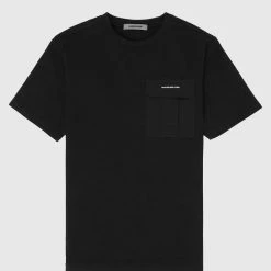 Man T-Shirts Technical Cargo Pocket T-Shirt - Black