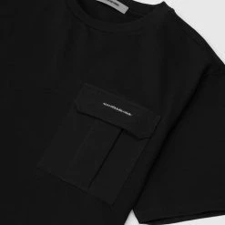 Man T-Shirts Technical Cargo Pocket T-Shirt - Black