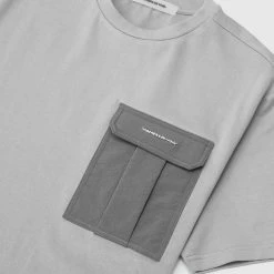 Man T-Shirts Technical Cargo Pocket T-Shirt - Grey
