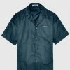Man Shirts Nylon Revere Shirt - Green