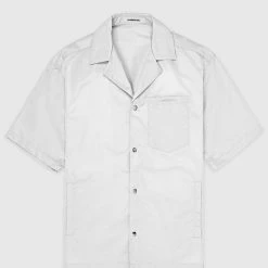 Man Shirts Nylon Revere Shirt - Grey