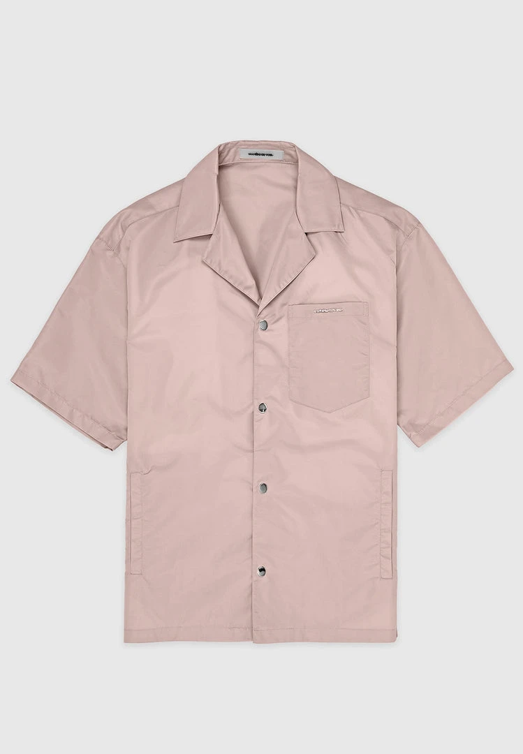 Man Shirts Nylon Revere Shirt - Pink