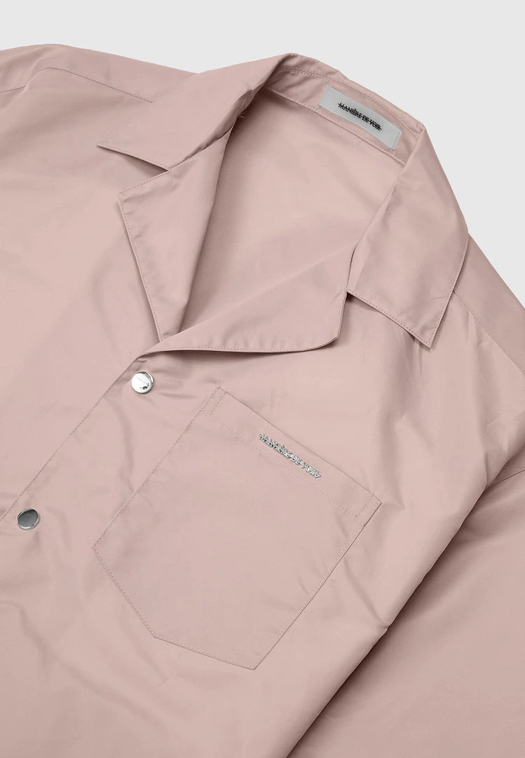 Man Shirts Nylon Revere Shirt - Pink