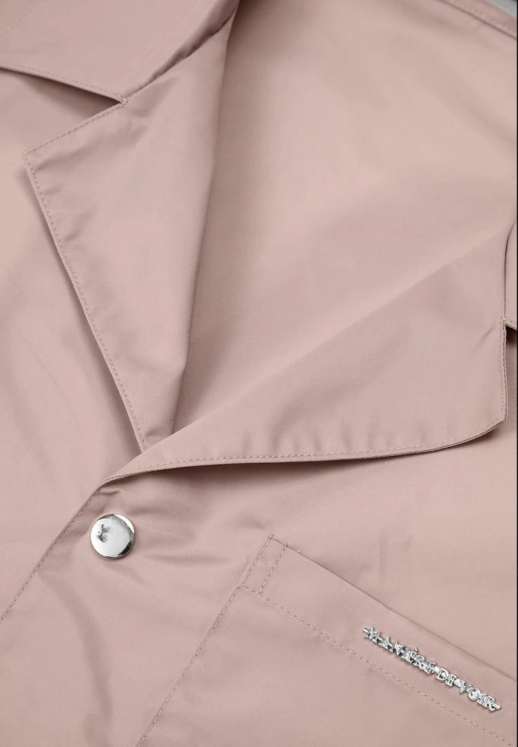 Man Shirts Nylon Revere Shirt - Pink