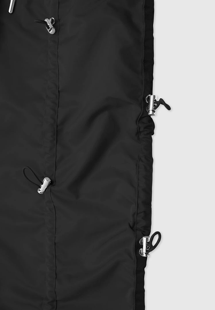 Man Casual Trousers Bungee Cargo Pants - Black