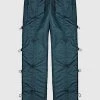 Man Casual Trousers Bungee Cargo Pants - Green