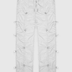 Man Casual Trousers Bungee Cargo Pants - Grey