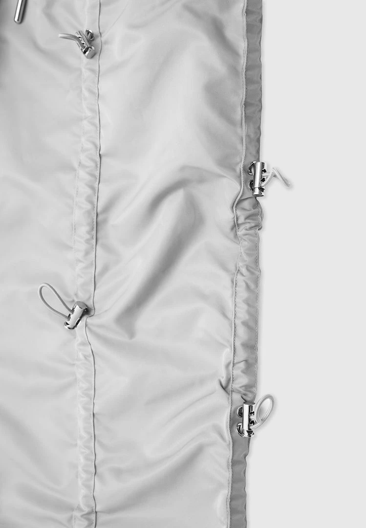 Man Casual Trousers Bungee Cargo Pants - Grey