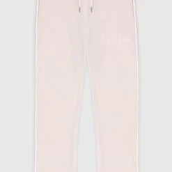 Man Tracksuit Bottoms TRACKSUITS Ribbed Velour Track Pants - Pink