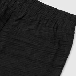 Man Shorts Textured Linen Shorts - Black SHORTS SETS
